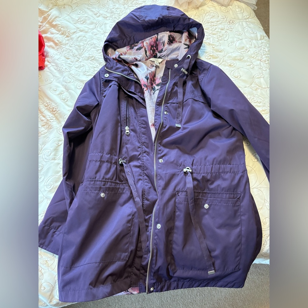 Time and Tru Women's Deep Purple Utility Jacket
